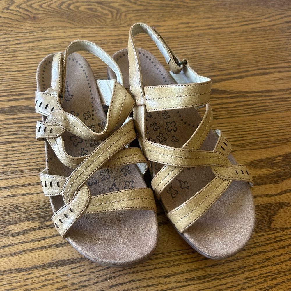 BareTraps Women's Strappy Sandals in Tan